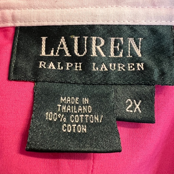 RALPH LAUREN Women’s Plus Size Pink Blouse 2XL - Picture 3 of 7